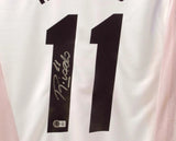 Rivaldo Signed AC Milan Away Soccer Jersey #11 with Beckett Witness