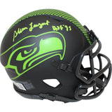 Steve Largent Autographed Seattle Seahawks Eclipse Mini Helmet Beckett 48128