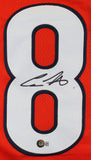 Cole Kmet Authentic Signed Orange Pro Style Jersey Autographed BAS Witnessed