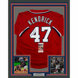 FRAMED Autographed/Signed HOWIE KENDRICK 33x42 Washington Red Jersey JSA COA