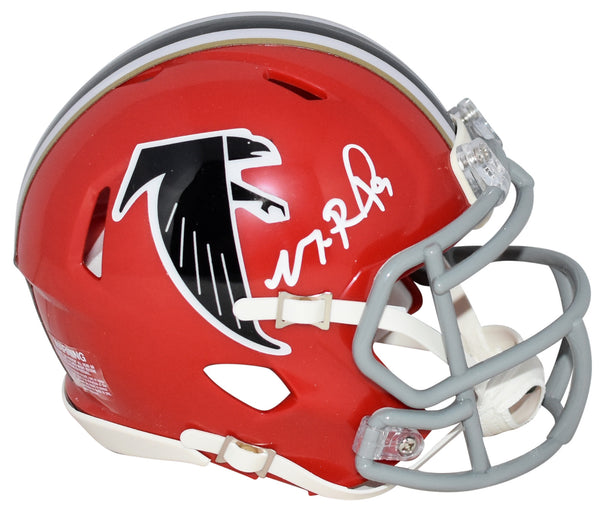 MICHAEL PENIX JR SIGNED ATLANTA FALCONS RED THROWBACK SPEED MINI HELMET BECKETT
