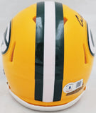 CHRISTIAN WATSON AUTOGRAPHED PACKERS YELLOW MINI HELMET BECKETT 221142