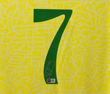 Vinicius Jr Signed Brazil FC Home Soccer Jersey #7 with Beckett COA
