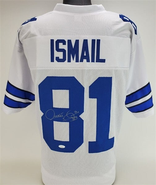 Rahib "Rocket" Ismail Signed Dallas Cowboys Home Jersey (JSA COA) Notre Dame W.R