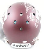 Johnny Manziel Autographed Texas A&M F/S Authentic Helmet Stats - JSA W *Silver