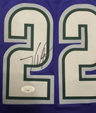 Khris Middleton Autographed Milwaukee Bucks Purple Nike Swingman Jersey JSA