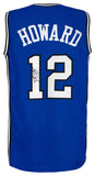 Dwight Howard (MAGIC) Signed Blue Custom Basketball Jersey - (SCHWARTZ COA)