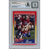 Joe Montana Autographed/Signed 1990 Score #582 Slab Trading Card Beckett 49927
