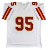 Chris Jones Authentic Signed White Pro Style Jersey Autographed BAS