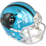 Luke Kuechly Autographed Carolina Panthers Flash Mini Helmet Beckett 51649