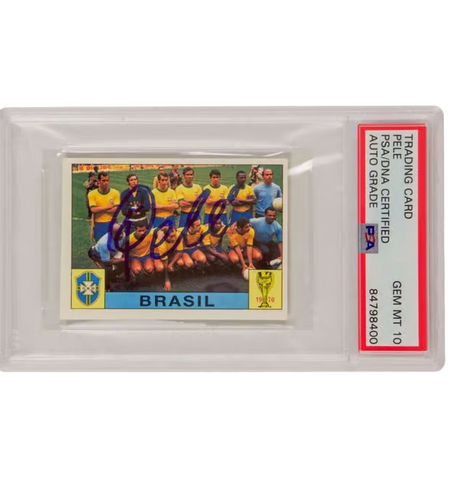 Pele Signed 1994 Panini World Cup Story Sonric's #36 - PSA 10 Autograph