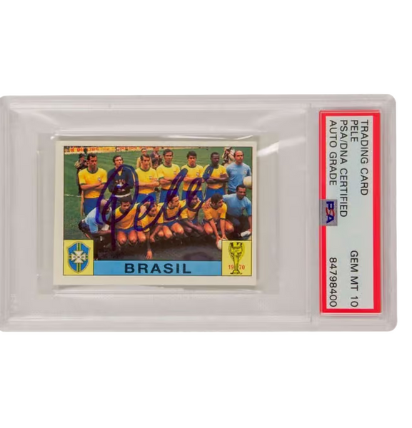 Pele Signed 1994 Panini World Cup Story Sonric's #36 - PSA 10 Autograph