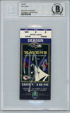 Ray Lewis Signed Baltimore Ravens Ticket 10/4/04 vs Chiefs BAS Slab 39458