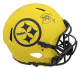 Steelers Troy Polamalu Signed Rave Full Size Speed Proline Helmet BAS Witnessed