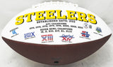 George Pickens Autographed Steelers White Logo Football Beckett QR #BJ56777