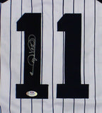 Gary Sheffield Signed New York Custom White Pinstripe Jersey