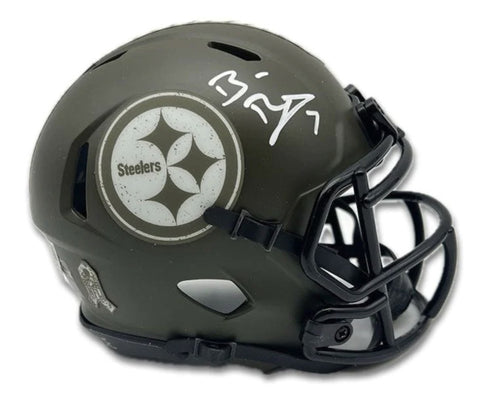 Ben Roethlisberger Autographed Steelers Salute to Service Mini Helmet Fanatics