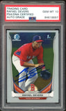 2014 Bowman Chrome #CTP37 Rafael Devers RC Rookie PSA/DNA Auto GEM MINT 10