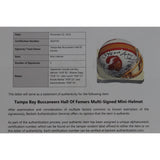 Selmon Sapp Lynch Brooks Barber Tampa Bay Buccaneers Mini Helmet Beckett 51005