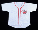 T J Friedl Signed Cincinnati Reds White Home Jersey (JSA) Reds Rookie Outfielder