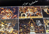 1978-79 NBA Champions Supersonics Auto Poster Photo 9 Sigs Fred Brown MCS 51048