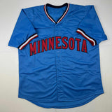 Autographed/Signed Bert Blyleven Minnesota Light Blue Jersey JSA COA