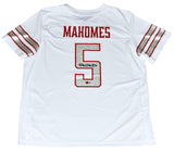 PATRICK MAHOMES SIGNED TEXAS TECH RED RAIDERS #5 ADIDAS GALVANICED JERSEY - BACK