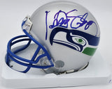 Kenny Easley Autographed Seahawks Throwback Silver Mini Helmet Beckett BS30071