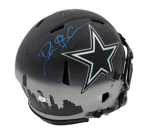 Deion Sanders Signed Dallas Cowboys Speed Authentic Eclipse Custom NFL Helmet