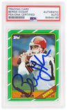 Bernie Kosar Signed Browns 1986 Topps Rookie Trading Card #187 - (PSA Slabbed)