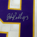 FRAMED Autographed/Signed JOHN RANDLE 33x42 Minnesota White Jersey JSA COA Auto