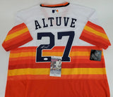 Jose Altuve Signed Houston Astros MLB Throwback Jersey (JSA COA) 2017 A.L. MVP