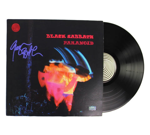 Geezer Butler Signed Black Sabbath Paranoid Vinyl Album