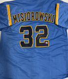 JACOB MISIOROWSKI Brewers Signed Custom Replica Alternate Jersey AUTO - PROVA