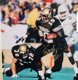 Rashaan Salaam Autographed 8x10 Colorado Buffalos Deluxe Framed Photo - BAS COA