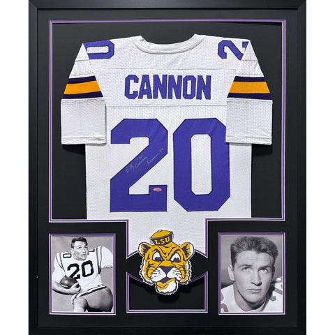 Billy Cannon Autographed Signed Framed LSU Tigers Jersey TRISTAR