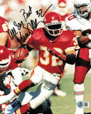 Marcus Allen Autographed 8x10 Photo Chiefs "All The Best" Beckett QR #BS36706