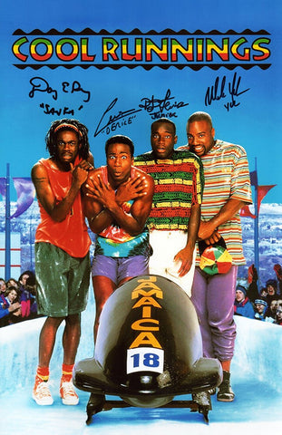 Cool Runnings Cast Signed 11x17 Movie Poster w/Names (4 Sigs) - (SCHWARTZ COA)
