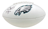 Coach Doug Pederson Signed Philadelphia Eagles Logo Football BAS ITP
