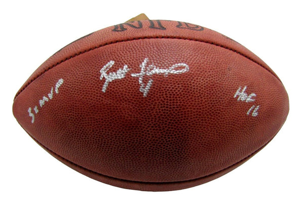 Brett Favre HOF Green Bay Packers Signed NFL Leather Game Football Favre 213492