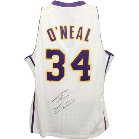 Shaquille O'neal Signed Los Angeles Lakers M&N Jersey Beckett 43089