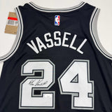 Autographed/Signed Devin Vassell San Antonio Black Basketball Jersey JSA COA