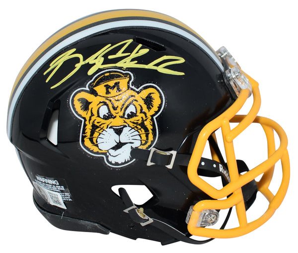 BRADY COOK AUTOGRAPHED MISSOURI TIGERS SPEED MINI HELMET BECKETT