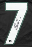Justin Fields Signed New York Jets Black/Green Jersey (Beckett) Ex-Ohio State QB