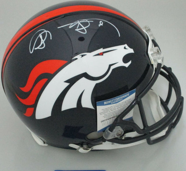 Broncos SHANNON SHARPE Signed Full Size Authentic Pro Line Helmet AUTO - Beckett
