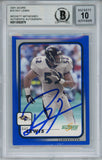 Ray Lewis Autographed 2001 Score #15 Trading Card Beckett 10 Slab 35226
