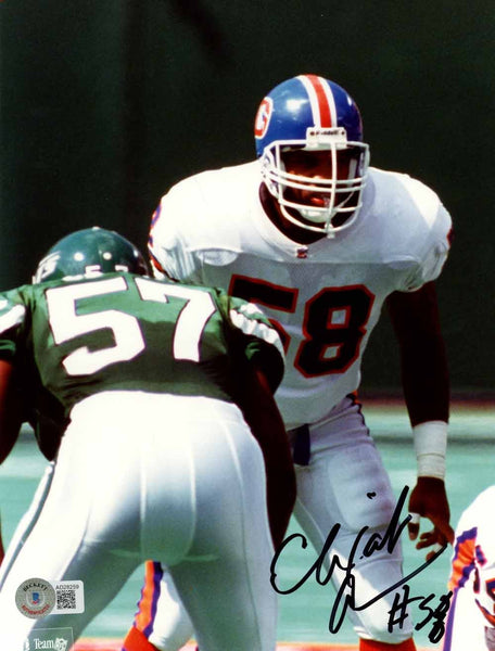 Elijah Alexander Autographed Denver Broncos 8x10 Photo Beckett 50571