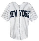 Alex Rodriguez Signed White Pinstripe Custom Baseball Jersey - (BECKETT COA)