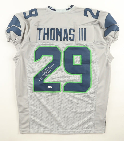 Earl Thomas Signed Seattle Seahawks Pro Cut Jersey (JSA) 7xPro Bowl Defnsv. Back