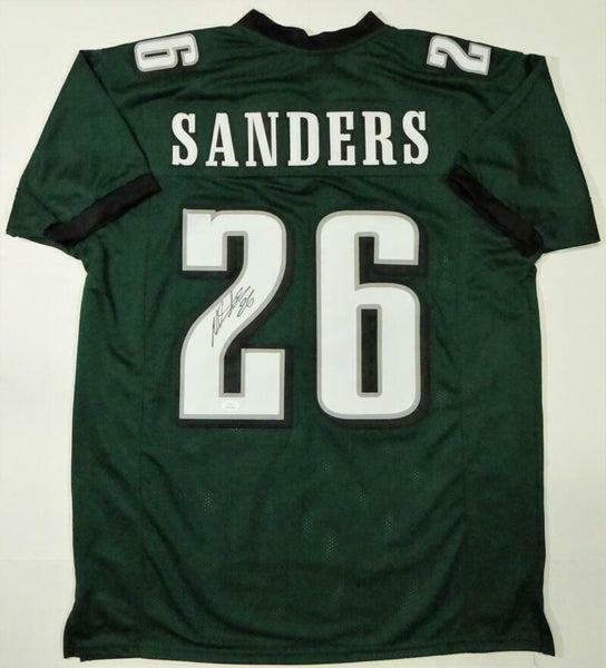 Miles Sanders Autographed Green Pro Style Jersey - JSA W Auth *2